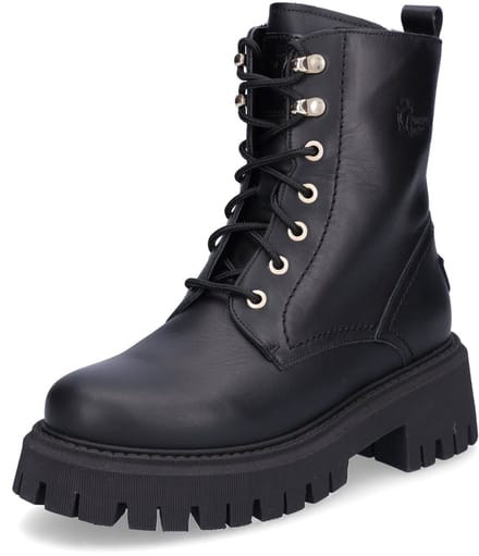 Panama Jack dames veterlaars zwart