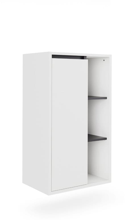 Vicco Viola Midikast – 50 x 86 cm met open vakken Wit/Grijs