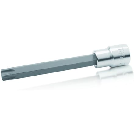 Torx-inzetstuk TOPTUL 1/2 inch Torx Tamper T55 lang (140mm)