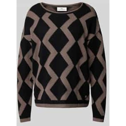 Oversized gebreide pullover van pure wol