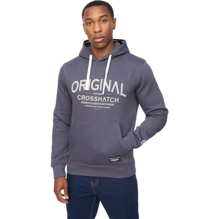 Crosshatch Heren Vintarge Hoodie (Marine)