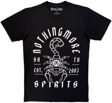 Nothing More - Scorpion Heren Tshirt - S - Zwart