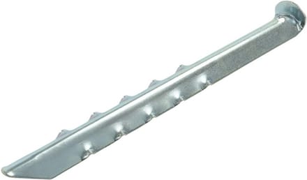 ProPlus Geribbelde stalen tentharing - 30 cm - ideaal voor zachte bodems