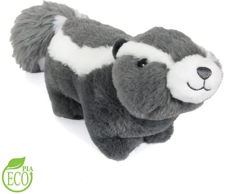 PIA Soft Toys - Eco Knuffel Stinkdier - zittend - Geborduurde Ogen - 24 cm
