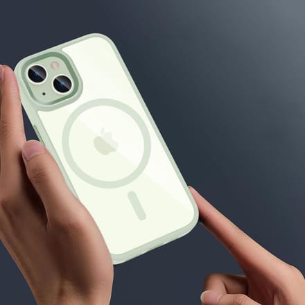 Tech-Protect MagMat MagSafe Case for iPhone 15 - Clear Green