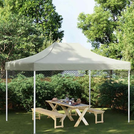 vidaXL - Partytentdak - 270 - g/m² - 4,5x3 - m - crèmekleurig