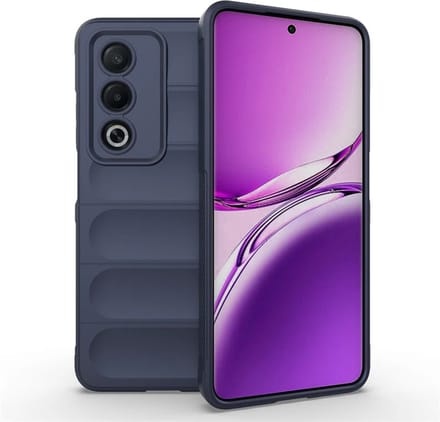 MobyDefend Hoesje - Geschikt voor Oppo A80 5G - TPU Gripcase - Blauw