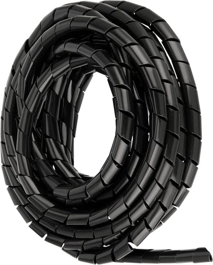 Spiraalslang 12 mm x 5 m - Zwart