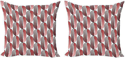 ABAKUHAUS Kussenhoes – Moderne Kunst – 2x50x50 cm – Dubbelzijdig