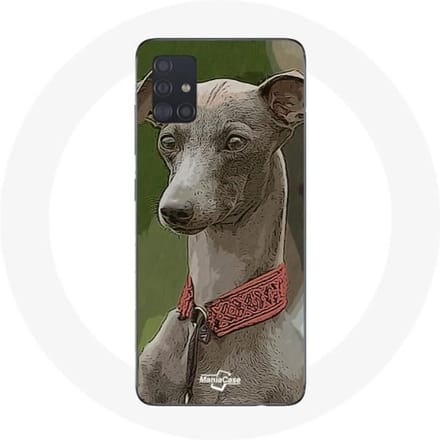 Samsung Galaxy A51 Hoesje Windhond Windhond grijs