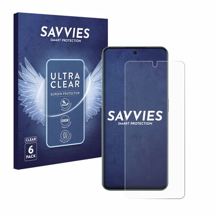 Savvies - Screenprotector voor OnePlus 10R - Folie Beschermfolie transparant 6 Stuks