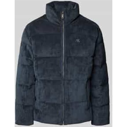 Buffer jacket van corduroy met opstaande kraag en labelstitching