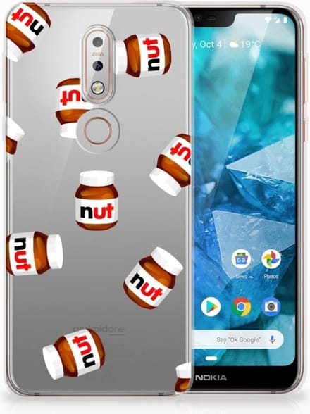 Nokia 7.1 Siliconen Case Nut Jar