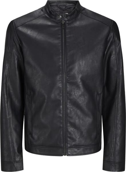 Jack & Jones Plus Jas van imitatieleer Plus Size Jas van imitatieleer