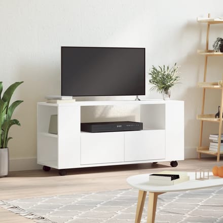 vidaXL - Tv-meubel - 102x34,5x43 - cm - bewerkt - hout - wit