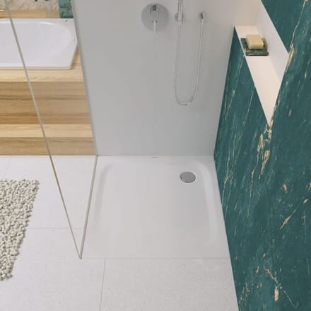 Kaldewei Superplan 390-5 shower tray with polystyrene support extra flat