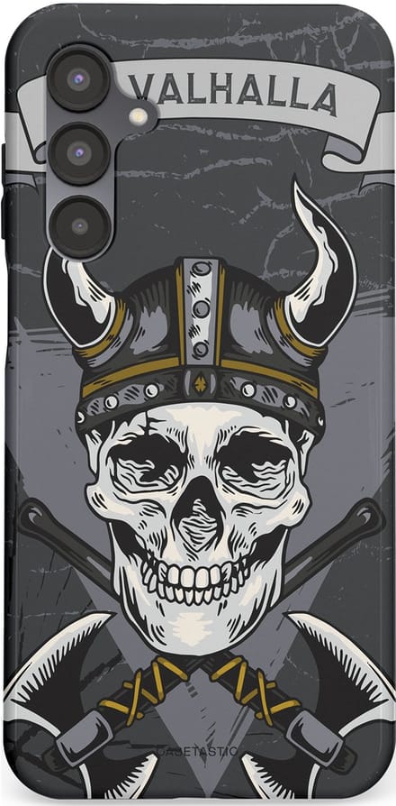 Casetastic hoesje geschikt voor Samsung Galaxy A16 - Dubbellaagse bescherming - Valhalla - Fashion Case - Donkergrijs Grijs