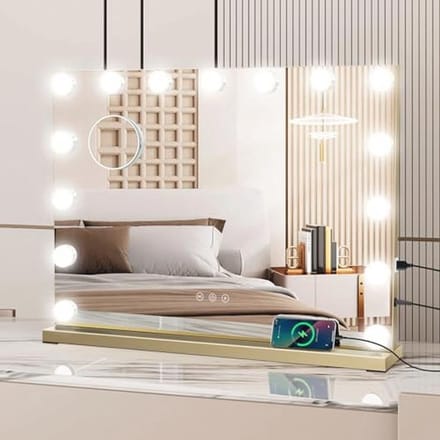 Hollywood Make-upspiegel 80x62cm met Dimbare LED Verlichting en Touch Control