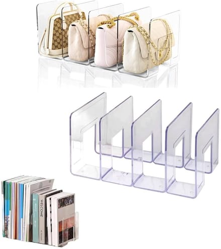 Dailygoods- Handtas Organizer Transparant - Opbergdoos - Stackable - PC Materiaal - Bag in Bag - Wallet Organizer - Sterk en Duurzaam
