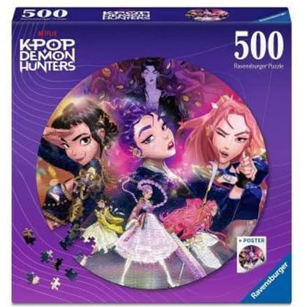 Ravensburger - Legpuzzel - Kpop Demon Hunters - Ronde puzzel 500 stukjes