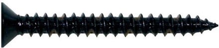 Boston TS-05-B Schroeven 3,5x25mm - 12 Stuks, Plat Tappen, Zwart