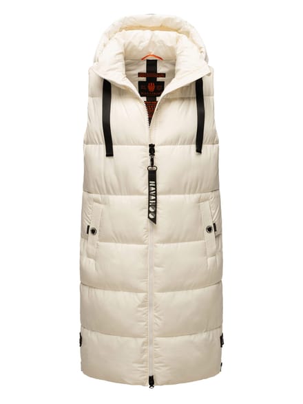 Navahoo dames lange bodywarmer Schnuffelchen – Warm & Stijlvol met Capuchon