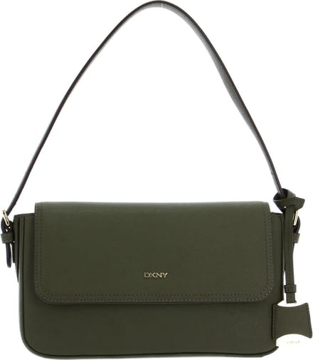 DKNY Schoudertas Avondtas Bibi EW Flap Shoulderbag Military Green Olijfgroen