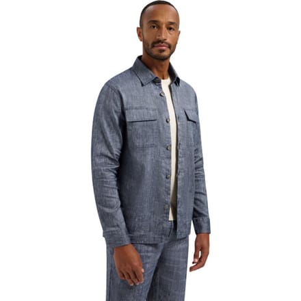 No Excess Overshirt full button 2-tone with l night