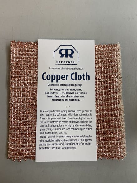 Redecker koperdoek 2 stuks 14*15 cm