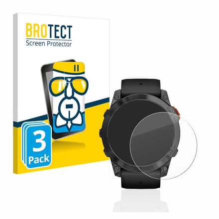 Screenprotector 3 Stuks voor Garmin Fenix 7X Pro Solar (51 mm) Beschermglas transparant