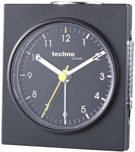 Analoge Quarzwecker met Schlummerfunctie - Zwart