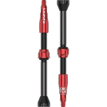 LEZYNE Bandenplakkers CNC TLR TUBELESS VALVE 80MM RED