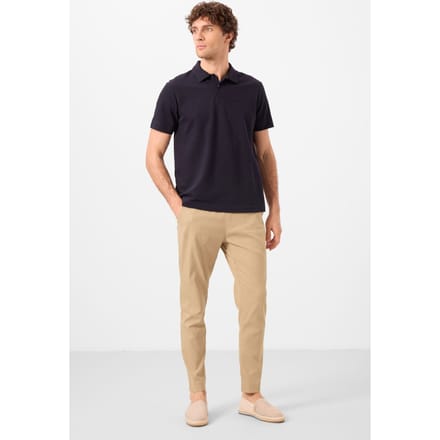 Heren Chino's met Rechte Pijpen van Gabardine