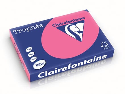 Clairefontaine Trophée Intens A3 fuchsia 160 g 250 vel