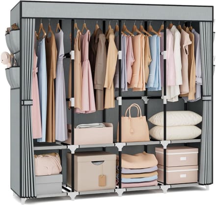MRKK® Dressing Kasten - Kledingkast - Kledingkasten Slaapkamer - Organizer - Grijs