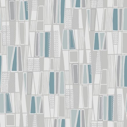 Boråstapeter Vliesbehang 5470 - Alla Tiders Hus - Abstract Blauw - 53cm x 10.05m