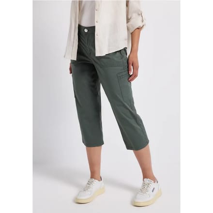 3/4 satijnen broek met zakken