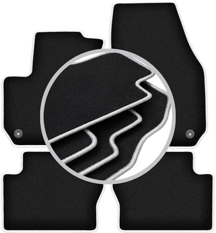 CARLUX-SILVER automatten voor: Opel Zafira B minivan (2005-2014)