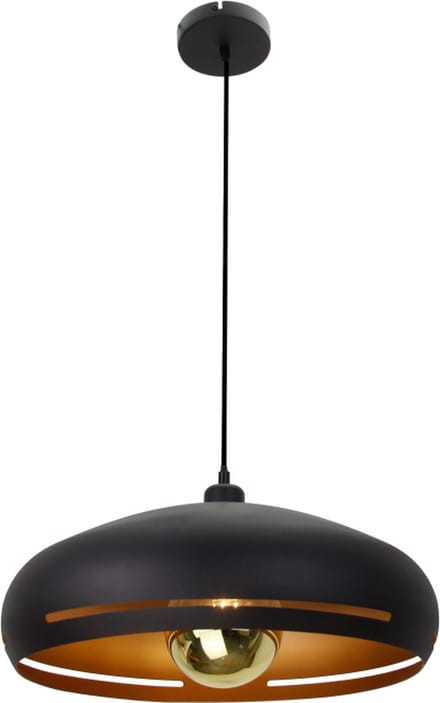 Chericoni Striscia Hanglamp - 1 lichts - Ø45 cm - Zwart - Ijzer