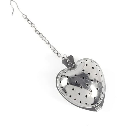 Roestvrij Staal Losse Thee Infuser Blad Zeef Filter Diffuser Kruiden Specerijen Liefde Hart Ketting white