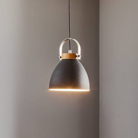 Lamkur Hanglamp Bergen, 1-lamp, grafiet