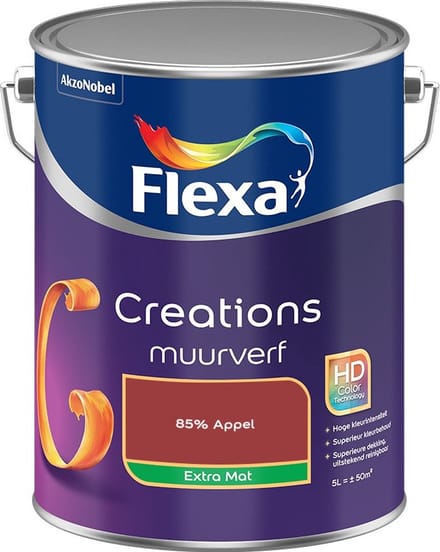 Flexa - Creations Muurverf Extra Mat - 85% Appel - Mengverf - 5 L