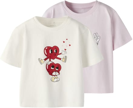 NAME IT - NMFBSWET 2P SS NREG TOP BOX - Meisjes - T-shirts