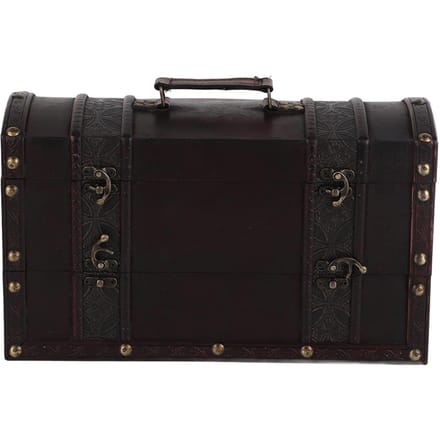 Desktop Vintage Houten Grote Capaciteit Sieradendoos Opbergdoos Sieraden Container Doos black