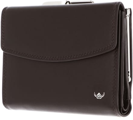 Golden Head Leren portemonnee Polo RFID Protect Bügelbörse 2123 Dunkelbraun donkerbruin