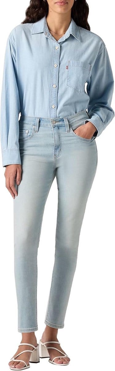 Dames Jeans Hoge Taille Skinny Fit Comfortabele Stretch