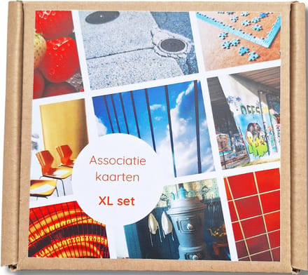 Associatiekaarten XL set  100 afbeeldingen - coachkaarten - werkvorm - coachtool - Liefsoppapier