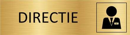 CombiCraft deurbordje Directie in goud met tape - 165 x 45 mm