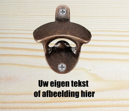 Gepersonaliseerde wand Bier opener - fles opener