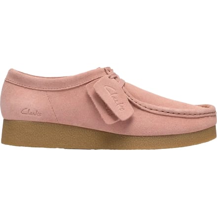 CLARKS WallabeeEVOSh Dames Veterschoenen - Light Pink Suede